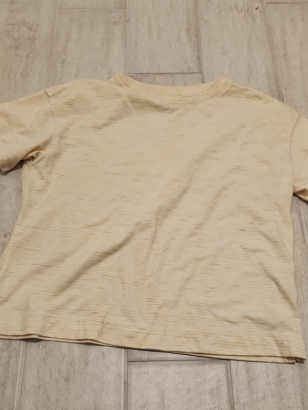 Old Navy Cream Short Sleeve Tee